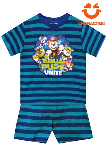 Character Blue Paw Patrol Towelling Co Ord Set (544518) | £19