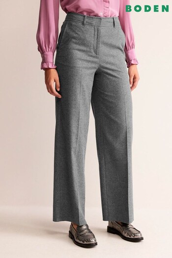 Boden Grey Westbourne Wool Trousers (544572) | £125