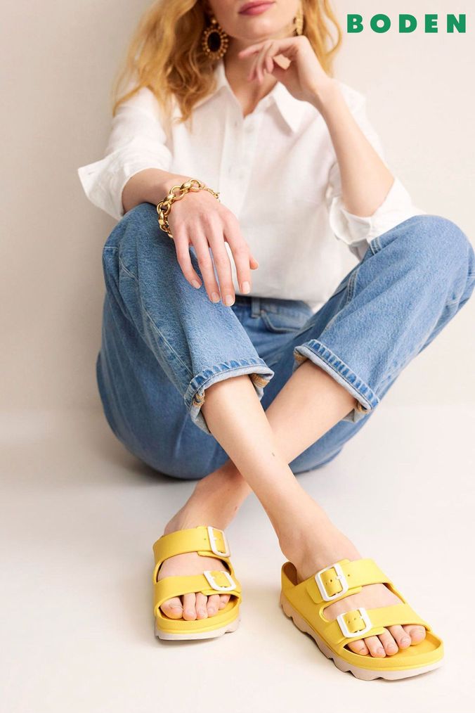 Yellow clearance sandals next