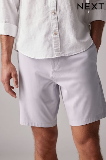 Lilac Purple Straight Fit Stretch Chinos Shorts (544879) | £19