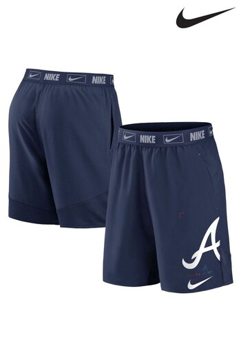 Nike Blue Atlanta Braves Bold Express Woven Shorts (545000) | £35