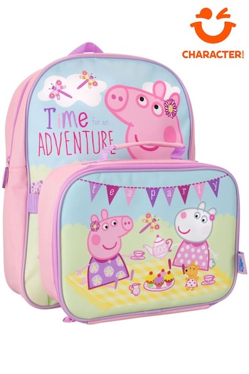 Character Pink Peppa Pig Backpack and Lunch Bag Set (545049) | £17