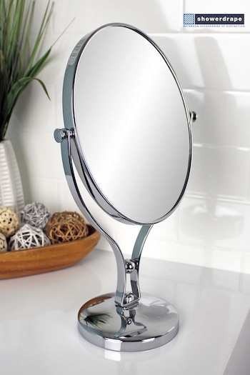 Showerdrape Chrome Vanity Mirror Oval 5x Magnification Reversableb Triton (545050) | £35