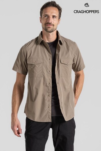 Craghoppers Grey Kiwi Short Sleeve Shirt (545280) | £35