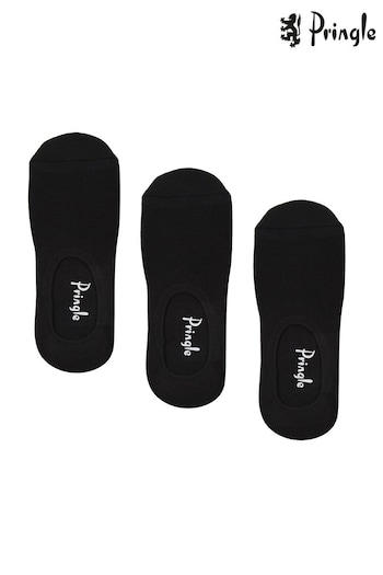 Pringle Black Super Low Cut Cushioned Shoe Liners Socks (545327) | £14