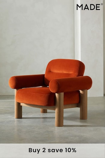 MADE.COM Velvet Cinnamon Maxton Chair (545331) | £525