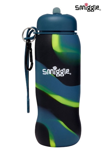Smiggle Grey Vivid Silicone Roll Up Drink Bottle 630ml (545583) | £15