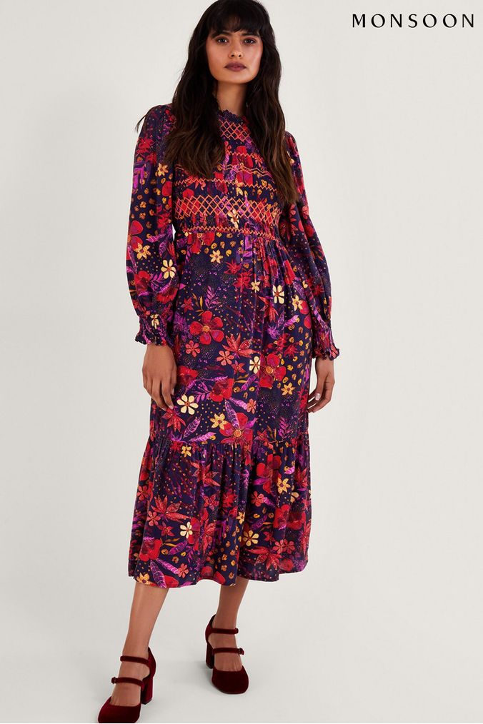 Buy Women s Blue Monsoon Summer Dress Dresses Online Next UK