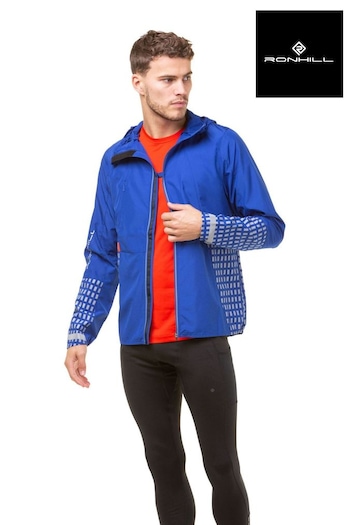 Ronhill Mens Blue Tech Reflective Afterhours Running Jacket (546175) | £90