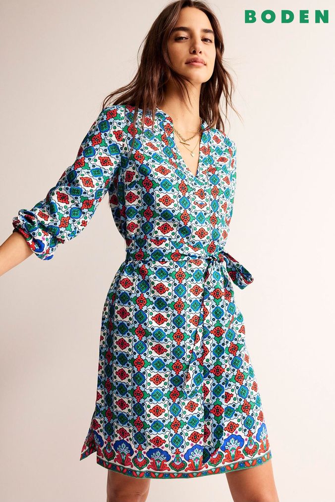 Buy Women s Blue Boden Floral Dresses Online Next UK