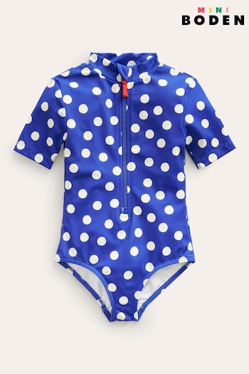 Boden Blue Short Sleeved Swimsuit (546390) | £23 - £27