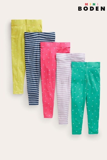 Boden Pink Leggings shorts 5 Pack (546436) | £60 - £66