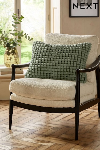 Sage Green 40 x 59cm Global Bobble Cushion (546863) | £24