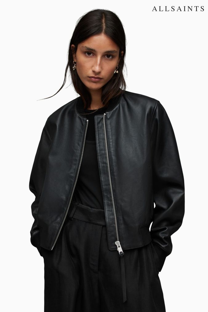 Buy Women s Casual Bomber Leather Coatsandjackets Online Next UK