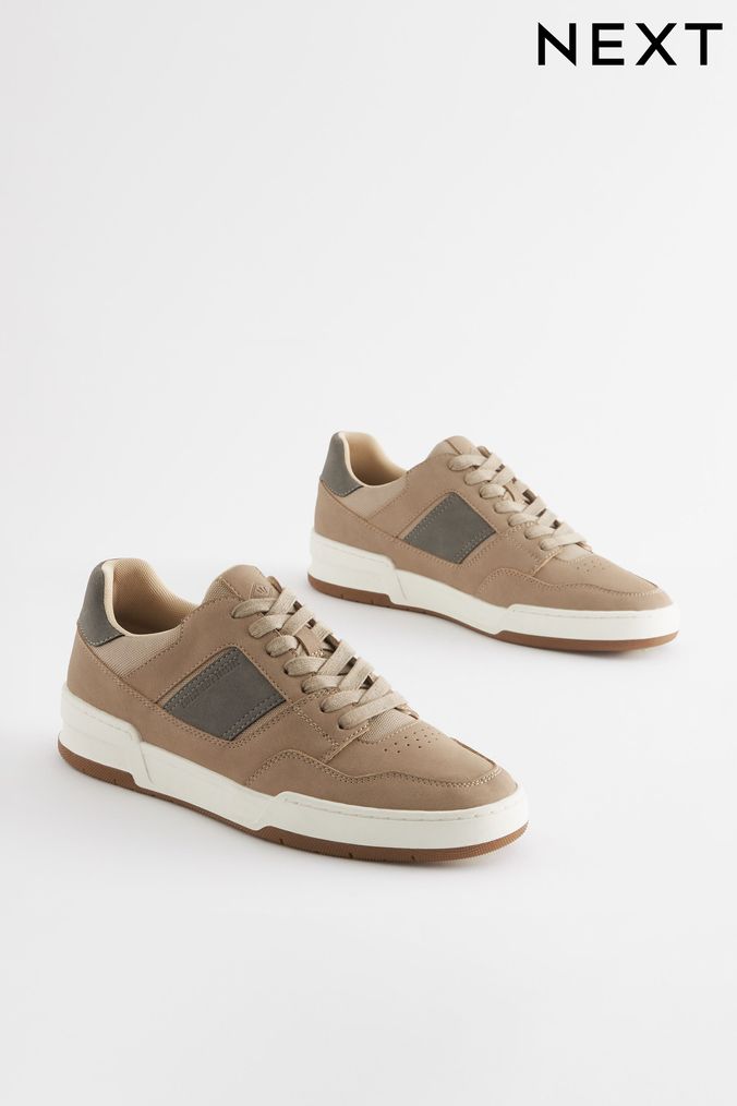 Buy Men s Cream Trainers Online Next UK