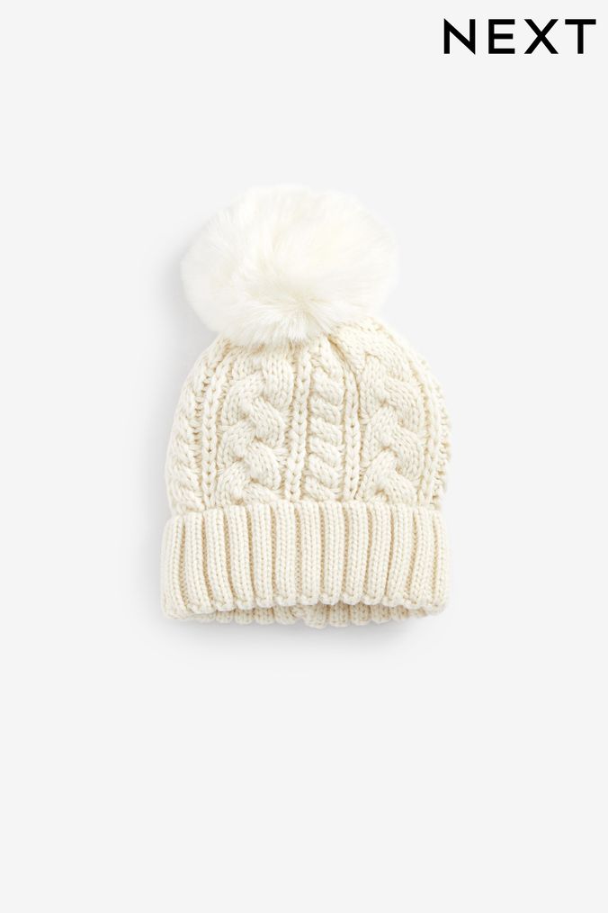 Girls Bobble Hats Pom Pom Hats Next UK