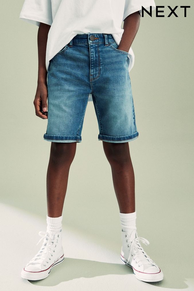 Next boys denim shorts cheap