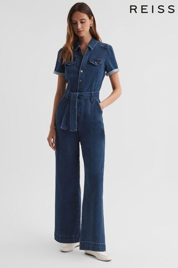 Reiss Jelina Anessa Paige Cropped Jumpsuit (547158) | £290