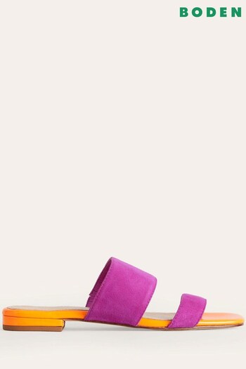 Boden Purple Two Strap Sandals (547300) | £80