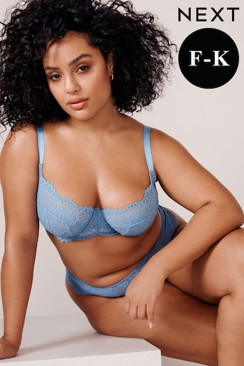 Blue Ultimate Support F-K Cup Non Pad Wired Lace Bra (547351) | £30