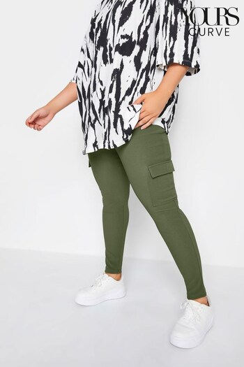 Yours Curve Green Cargo Leggings (547591) | £24