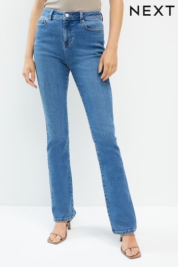 Mid Blue Cosy Brushed Bootcut Jeans (548029) | £35
