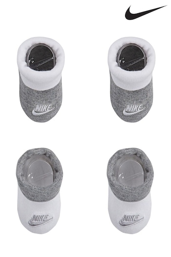 Nike supreme Grey 2 Pack Baby Futura Booties (548046) | £18