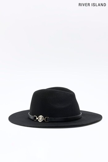 River Island Black Wool Fedora Hat (548127) | £25