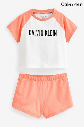 Calvin Klein Girls Pink Intense Power Knit Pyjama Set (548164) | £50