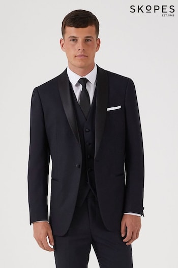 Skopes Newman Black Check Tailored Fit Suit Jacket (548385) | £110