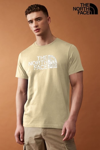 Ditsy floral long line boyfriend shirt Mens Woodcut Dome Short Sleeve T-Shirt (548422) | £30