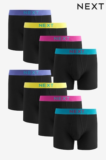 Black Colour Pop Waistband A-Front Boxers (548539) | £40