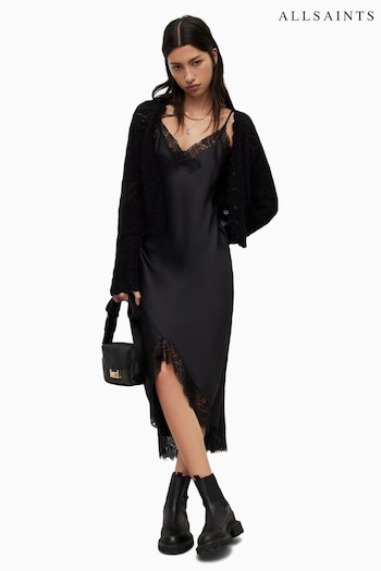 AllSaints Praia Black Dress (548545) | £119