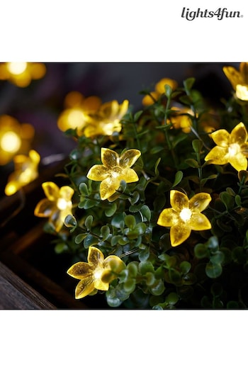 Lights4fun Yellow 20 Flower Outdoor Micro Fairy Lights (549200) | £8.99