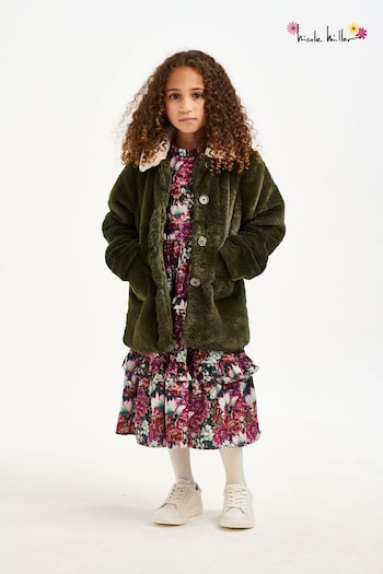 Nicole Miller Green Wool Coat (549209) | £65 - £75