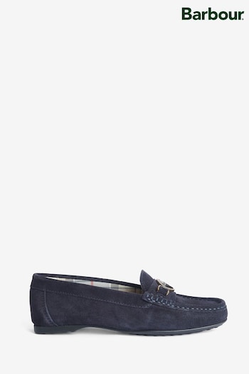 Barbour® Navy Anika Suede Loafers (549442) | £100