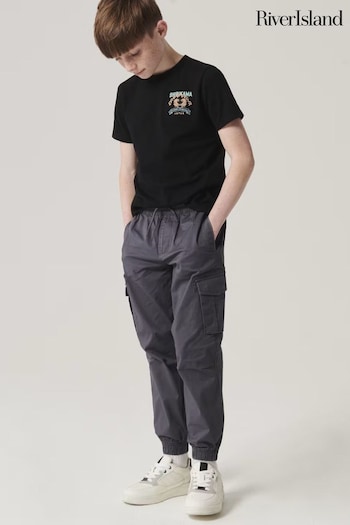 River Island Grey Boys Hatch Cargo Trousers (549508) | £26