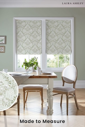 Laura Ashley Sage Green Parterre Made to Measure Roman Blind (549654) | £79