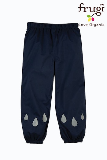 Frugi Blue Recycled Polyester Waterproof Trousers Couture (550361) | £30