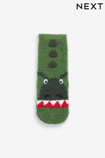 Green Dino Cosy Socks (550828) | £4.50 - £5.50