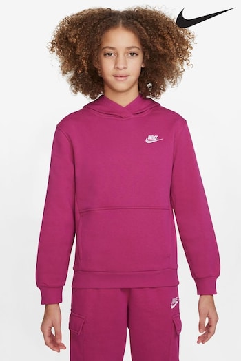 Nike Pink Club Fleece Overhead Hoodie (551105) | £40