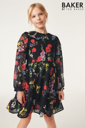 Baker by Ted Baker Chiffon Collared Dress (551145) | £45 - £49