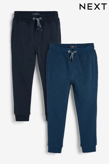 Blue/Navy Skinny Fit Joggers 2 Pack (3-16yrs) (551543) | £20 - £27