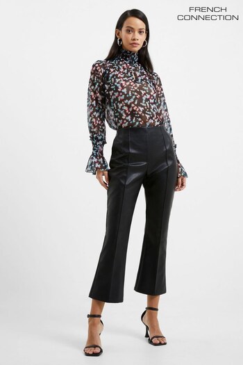 French Connection Claudia Black PU Stretch Trousers (551732) | £65