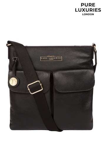 Pure Luxuries London Soames Leather Cross Body Bag (552136) | £49