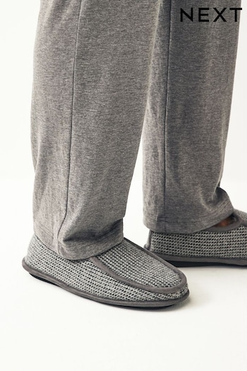 Grey Apron Close Back Slippers (552386) | £19