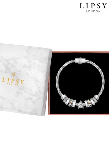 Lipsy Jewellery Silver Tone Magnetic Celestial Charm Bracelet - Gift Boxed (552649) | £25
