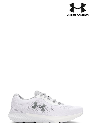 Under Armour Charged Rogue 4 White Trainers (552782) | £75