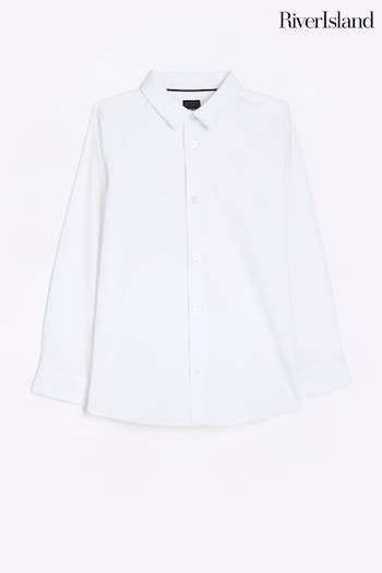 River Island Gold Cotton Rich White Shirt (552800) | £10