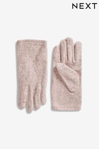 Blush Pink Fleece Gloves (552890) | £6